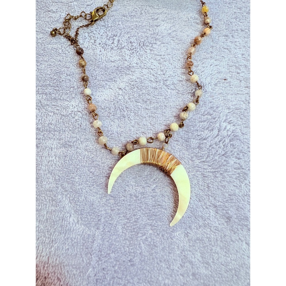 Jewelry set Turquoise western bracelet crescent moon necklace two stud earrings - Picture 13 of 16